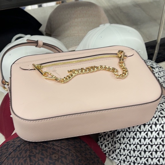 Michael Kors Jet Set Item Large East West Zip Chain Powder Blush